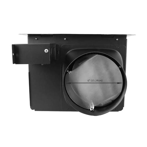 Ultra Quiet 140 CFM Bathroom Exhaust Fan With 1.0 Sone Operation 6 Inch Duct For Rooms Up To 140 Sq Ft Stainless Steel