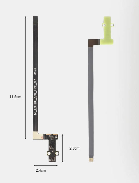 Filament Hall Sensor Board For Bambu Lab A1 And A1 Mini with FPC ribbon cable, showing 11.5cm board and 2.6cm long component.