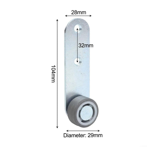 Side Mounted Door Pulley Wheel And Sagging Repair Kit For Wooden Sliders galvanized steel support roller with rubber floor protector caster.