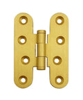 Five Pcs Brushed Brass Deco Furniture Hinges Set Versatile Miniature Door Hinges For Jewelry Boxes Cabinets Closets And More