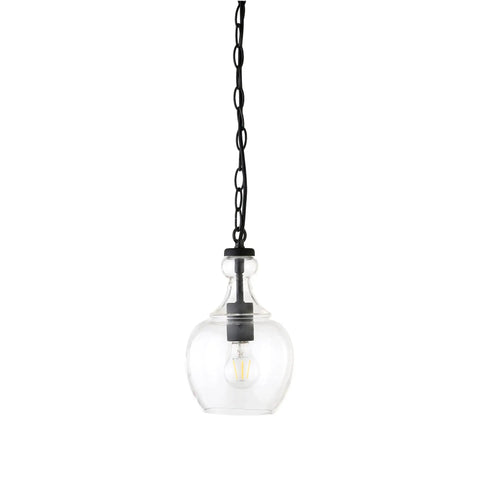 7 Inch Wide Pendant Light With Clear Glass Shade And Blackened Bronze Finish A Game Changer For Kitchen Island And Dining Room
