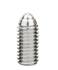 Heavy Duty M12x60mm Spring Ball Plunger Featuring A Hex Socket For Tight Precision Positioning And Rock Solid Machine Mounting In Premium 304 Stainless Steel visible, showing a polished plunger.