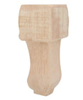 European Style Engraved Wooden Furniture Feet Carved Legs For Sofa Cabinet Table, solid rubber wood, side view