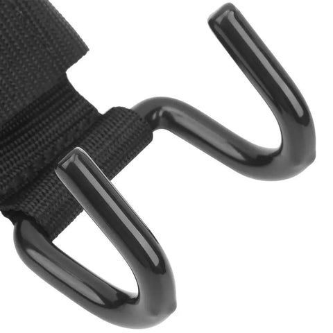 Pair Of Pro Steel Weight Lifting Hooks For Deadlifts And Shrugs With Neoprene Wrist Straps Deoxidized Steel Build Designed For Powerlifting