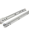 Heavy Duty Two Section Drawer Slides with Full Extension, steel ball bearings, 16 inch pair, for kitchen cabinets and office furniture.