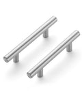 30 Pack 5 Inch Cabinet Pulls Brushed Nickel Stainless Steel Kitchen Cabinet Hardware With 3 Inch Hole Centers 76 mm, two handles shown