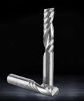 5Pcs 6mm Shank Tungsten Carbide Single Flute End Mills Spiral CNC Milling Bits For Acrylic PVC MDF Pro Grade With Sharp Chip Clearing