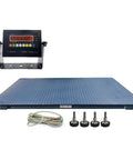 Heavy Duty 60 By 84 Inch Industrial Floor Scale Built For Knucklebusting Pallets And Livestock Weighing Handles 20000 Lbs With Dead On Five Pound Accuracy Zero Hassle Design with digital display and adjustable feet.