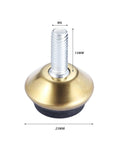 Adjustable Leveling Feet Four Pack For Table Chair Cabinet Furniture Legs M6 Thread Aluminum Alloy Levelers With Anti Noise Pads