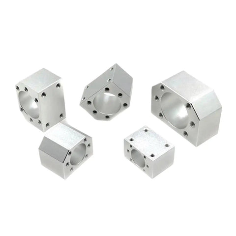 Upgrade Your CNC Router With This Ultra Smooth Ball Screw Kit SFU2505 Featuring DSG25H Linear Guide High Strength Aluminum Alloy Housing For Rock Solid Precision Low Noise And Zero Stick Slip Action Every Time. aluminum blocks