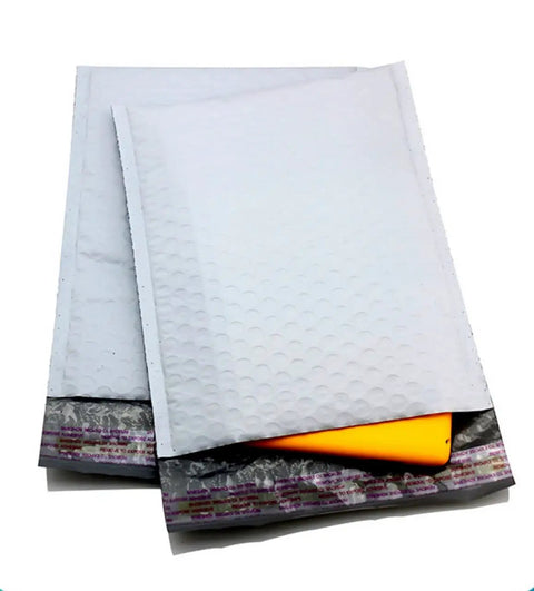 Gray Self Sealing Bubble Mailers Size Ten Point Five By Sixteen Inches Cushioned Padded Shipping Envelopes overlapping view