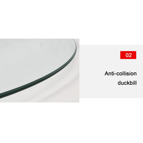 Tempered Glass Lazy Susan With Swivel Assist System 100cm edge detail with anti-collision feature