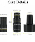 Universal Vacuum Hose Adapter For Wet Dry Vacuum Cleaners Converts 2-1/2 To 1-1/4 Inch, sizes and dimensions shown