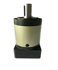 Slick Eight Arcmin Planetary Reducer Gearbox With Eighty Millimeter Round Flange built for Nema34 motors, side view showcasing design.
