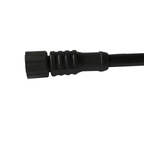 Close-up of NMEA 2000 15 Foot Backbone Drop And Extension Cable For Marine Networks Universal Compatibility black connector