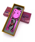 Pro Grade Hydraulic Seal Installation Tool Kit Version 5.0 in pink casing for cylinder rod and piston seals, Glyd ring, O ring, U seal.