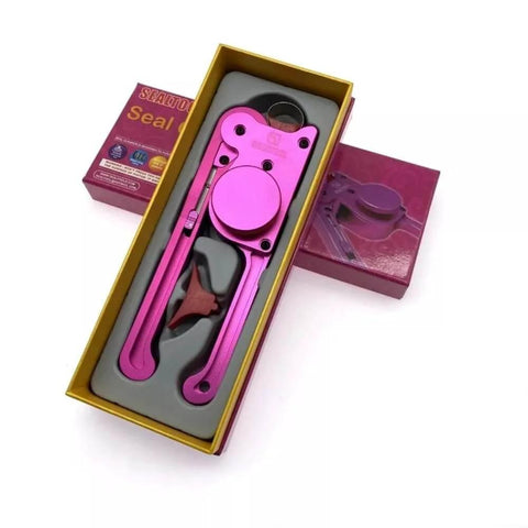 Pro Grade Hydraulic Seal Installation Tool Kit Version 5.0 in pink casing for cylinder rod and piston seals, Glyd ring, O ring, U seal.