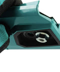 Close-up of 16 Inch 40V Max Brushless Top Handle Electric Chainsaw Kit With 4Ah Battery showing the saw's handle and adjustment features.