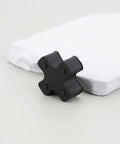 8 Piece Set L050 Solid Jaw Coupling With NBR Rubber Spider Insert 27.2x11.2mm For Pumps Fans Motors Vibration Absorption Wear Resistant Anti Aging Durable Industrial Grade close-up black rubber insert
