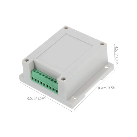 55A Compact ABS Electrical Distribution Enclosure For Control Panels Weatherproof Box with green terminal block