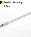 5 Piece Magnetic Ball End Hex Screwdriver Bit Set H4 4mm With One Quarter Inch Hex Shank 100mm Long S2 Steel Metric Bits For Power Tools And DIY Projects Pro Grade, 5 pcs