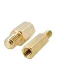 Brass Hex Standoff Assortment Kit for M2 to M6 Male and Female PCB Spacers with Brass and 304 Stainless Options Solid Electronics Mounting Gear for DIY Projects and Pro Builds, brass hex standoffs