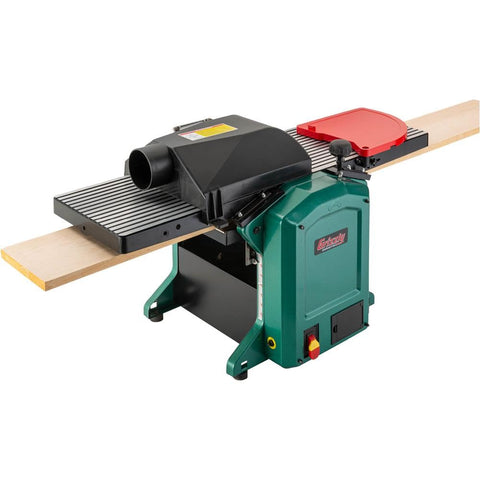 12 Inch Combo Planer Jointer With Helical Cutterhead 1.5 Hp Motor showing flat wood surface and robust design for woodworking.