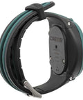 Replacement Rubber Watch Strap For Watch-Style Dive Computers Black Green Quick-Change Two-Screw Band Beefy Corrosion-Resistant Buckle