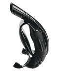 Apnea Freedive Snorkel With Foldable J Tube Design And Removable Upper Barrel Soft Silicone Mouthpiece Black
