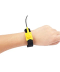 Anti Static Wrist Strap Kit With 11 Inch Grounding Wristband, yellow alligator clip, adjustable black strap on wrist