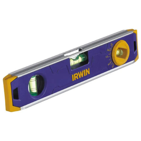 Magnetic Torpedo Level 9 Inch Heavy Duty Aluminum Frame With V Groove Edge For Pipe Leveling Locking Dial Vial And 0.029 Degree Accuracy
