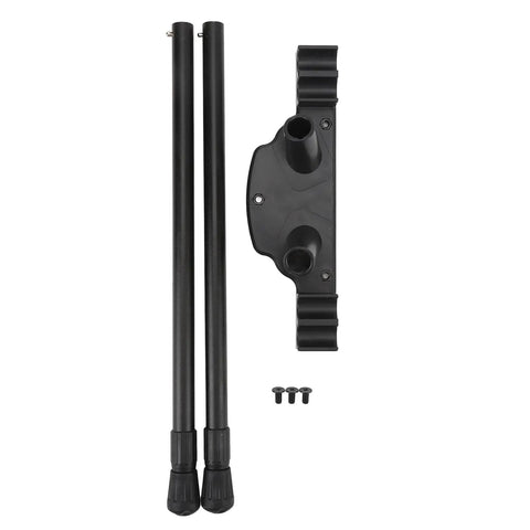 Aluminum Alloy Adjustable Foldable Table Legs with nylon connectors and screws, ideal for outdoor furniture and camping tables.