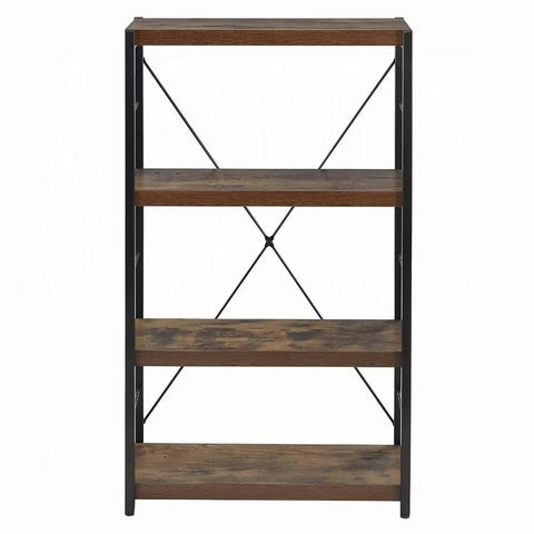Corner Wall Shelf Organizer, 3 Tier Industrial Style Metal Bookshelf For Kitchen, Pantry And Bedroom, Space Saving Tall Narrow Wall Unit