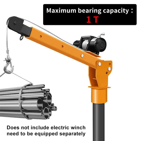 Beast Heavy Duty Folding Truck Bed Crane With 5000 Lb Winch 12V Electric Or Hand Operated Lift details