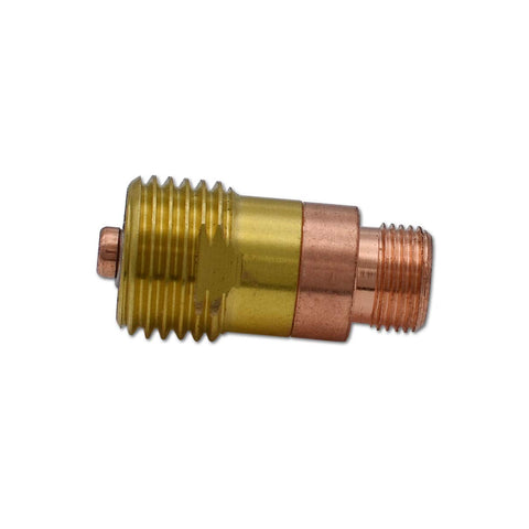 Stubby Pro Grade Gas Lens TIG Torch Consumables Kit For WP17 WP18 WP26, Copper Collet Body, close-up of gas lens component