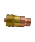 Stubby Gas Lens TIG Torch Copper Consumables Kit For WP 17 18 26 Torches with gas lens component close-up