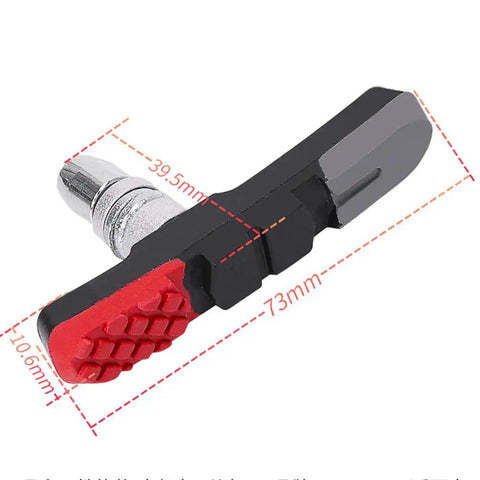 Pair Of Triple Color V Brake Pads For MTB Mountain Bikes 70mm Linear Pull V Clamp With Serious Stopping Power In All Weather Conditions