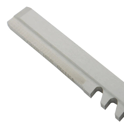 3/32 Inch B 3/16 X 6-3/4 HSS Keyway Broach Set For Manual Broaching, showing durable teeth and precise cuts in high speed steel