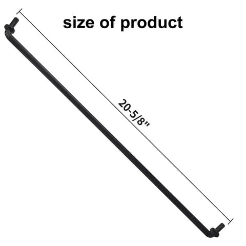 Beefed Up Front Axle Tie Rod Replacement For Lawn Mower That Fits Craftsman Poulan And Husqvarna Models 192757 532192757 130465 532130465 LT1000 Series Durable Steel Link For Reliable Steering On Your Mower, black steel rod, 20-5/8 in