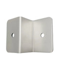Close-up of a stainless steel Z Bracket Solar Panel Mount for RV and boat roofs, off-grid ready, heavy-duty, easy install.