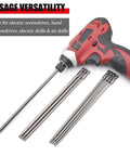 Tough As Nails Extra Long Torx Magnetic Screwdriver Bit Set forged from premium S2 alloy steel with magnetic hex shank.