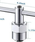 Chrome 104421 puller tool from All In One Moen Shower Cartridge Kit With 1222 Replacement Cartridge And 104421 Puller Removal Tool For One Handle Posi Temp Faucets Including Retainer Clip And Lubricating Grease For Easy DIY Cartridge Swap, size listed