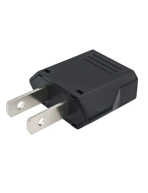 European To US Plug Adapter 2 Pack Type E F To Type A B Fireproof CE Certified 120V 220240V 6A Travel Ready Versatile Outlet Converter