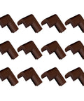 Heavy Duty NBR Corner Guards Set Thickened Protective Corner Protectors with Impact Absorption in a brown finish for safety