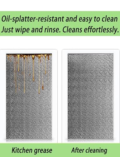 Comparison of Heat Resistant Insulation Panel For Kitchen Appliances A Tough High Temperature Shield For Oven Stove Microwave And Refrigerator Durable Thermal Barrier With Easy Clean Surface before and after cleaning