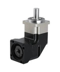 Built Tough Ninety Degree Helical Reducer Right Angle Gearbox features a black and silver compact design for heavy duty motors.