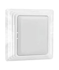 Replacement Bathroom Exhaust Fan Cover Grille And Lens for Broan Nutone Exhaust Fans, white, square design, direct fit