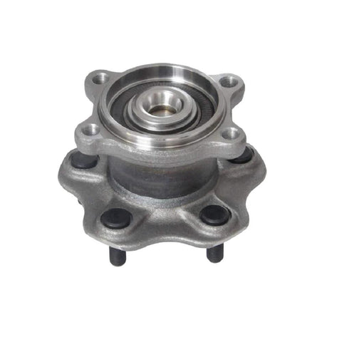 Front view of Beefed-Up Rear Wheel Hub And Bearing Assembly Set For Nissan Maxima 2002-2008, Altima 2002-2006, Quest 2004-2009, 5 Lug 4 Bolt Flange