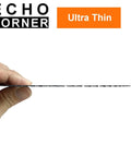 4-1/2 Inch Angle Grinder Wood Cutting Blades 2 Pack 40 Tooth ATB Design 7/8 Inch Arbor held showing ultra-thin profile.