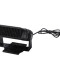 Rugged Portable Solar Heater For Dog Kennels Chicken Coops And Mini Greenhouses, compact black blower with adjustable vent.